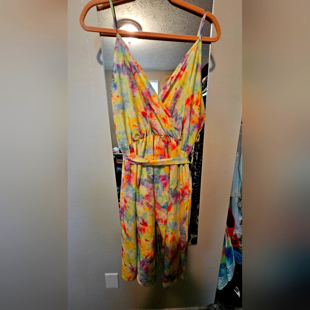 SHEIN Curve Multicolor Maxi Dress
